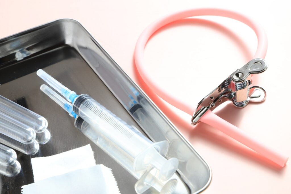 採血に使う器材のイメージ（健診センターの業務）